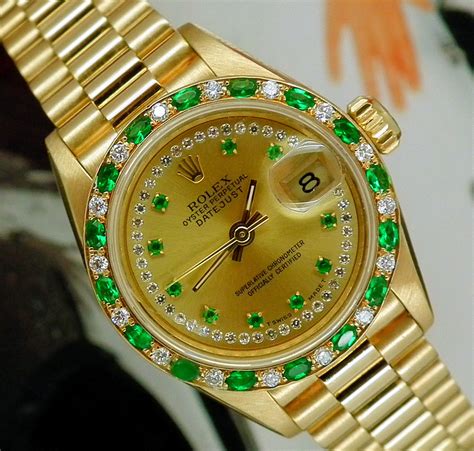replica ladies emerald rolex